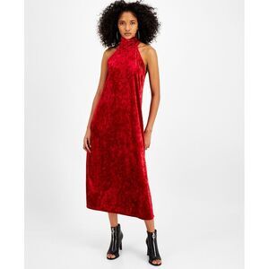 BAR III DRESSES Womens Red At Back Sleeveless Maxi Shift Dress XS